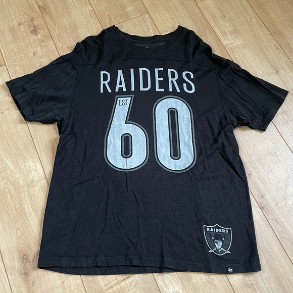 47 Other - ‘47 Brand Raiders Black Jersey Style Shirt Medium
